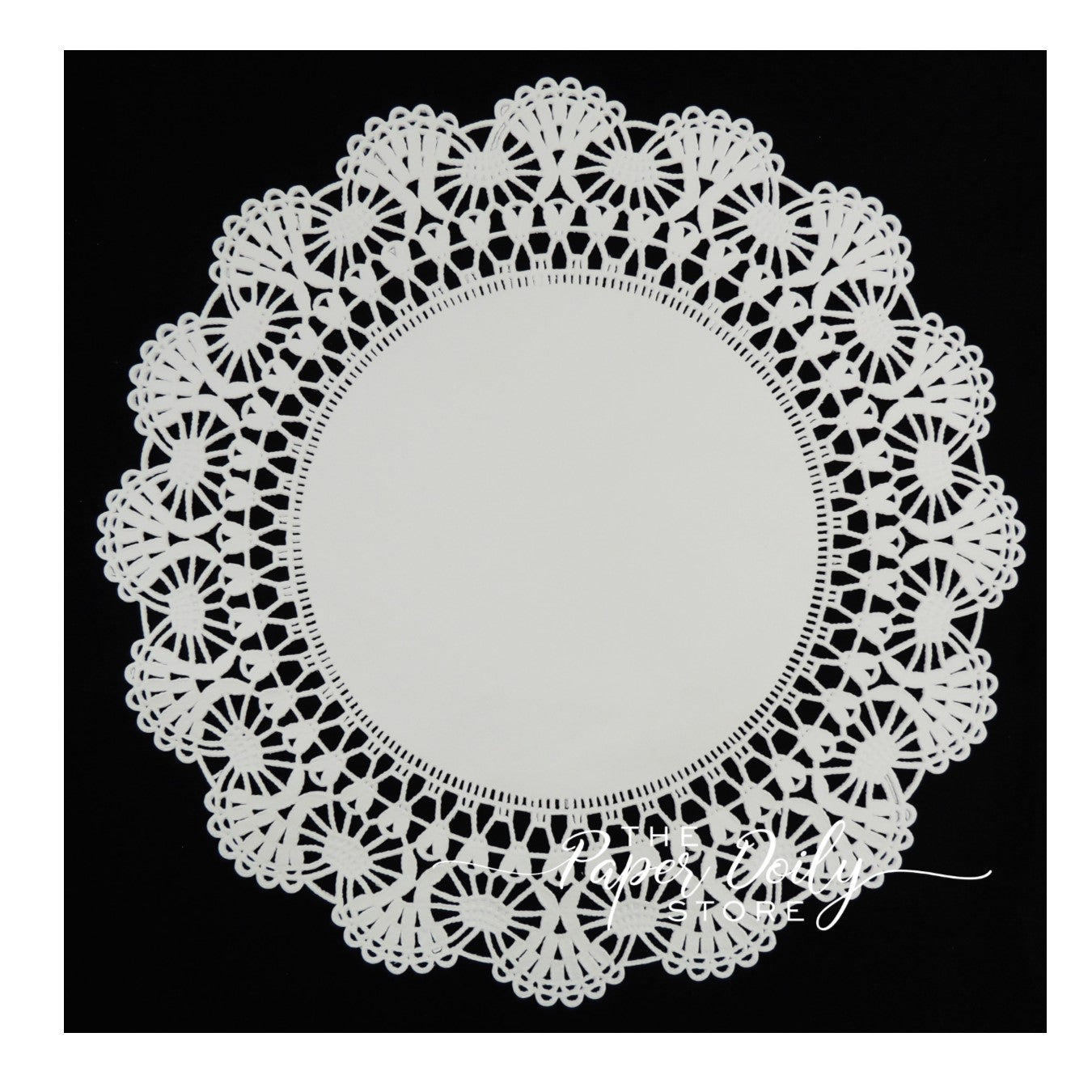 100 - 12 WHITE Normandy PAPER Lace DOILIES Chargers White Doily