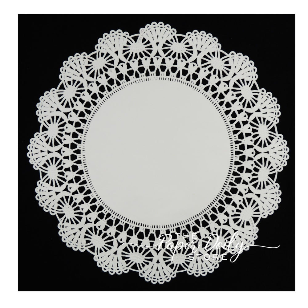 12 Inch White French Lace Paper Doilies 50 Count – PEPPERLONELY