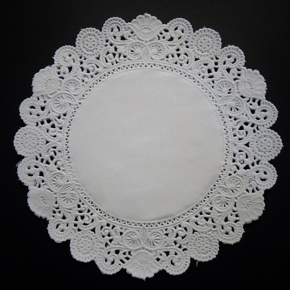 100 - 12 WHITE Normandy PAPER Lace DOILIES Chargers White Doily
