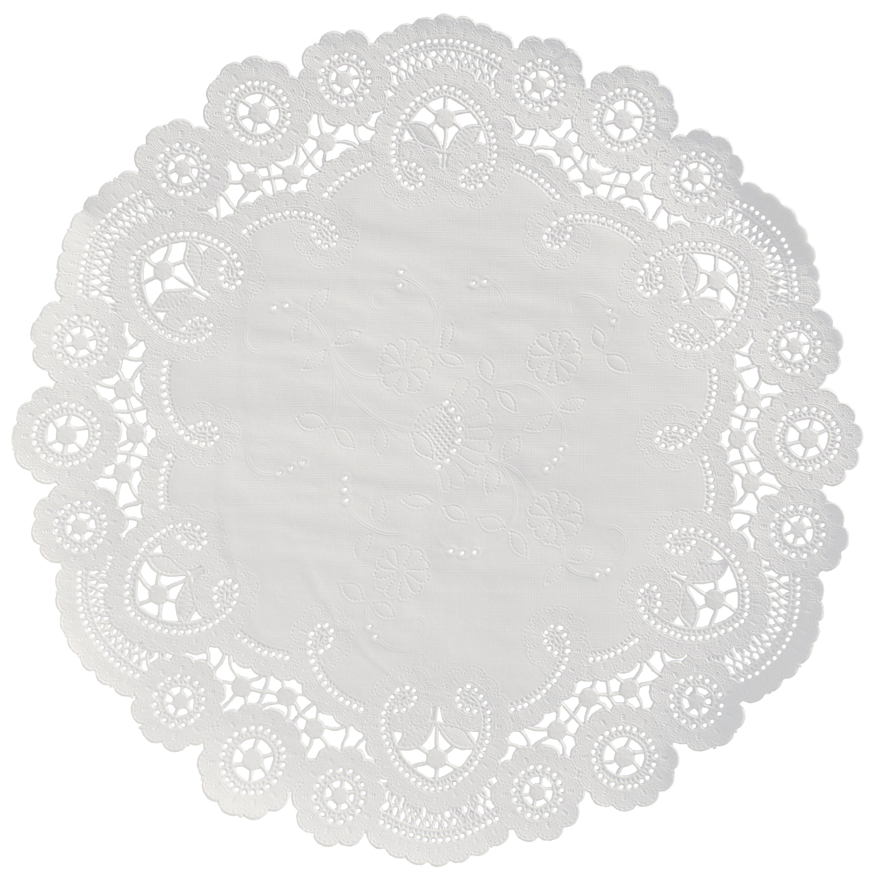 12 Inch White French Lace Paper Doilies 50 Count – PEPPERLONELY